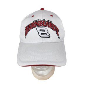 Dale Earnhardt Jr  #8 NASCAR Budweiser Racing Hat White Red Embroidered One Size